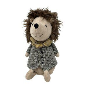 JELLYCAT Riverside Rambler Hedgehog Plush Brown Tweed Jacket Scarf
